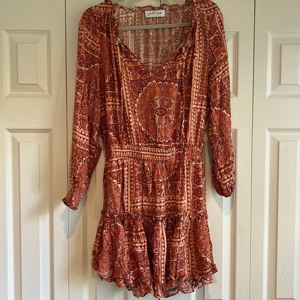 Beautifully Flowy Ling Sleeve Boho Dress